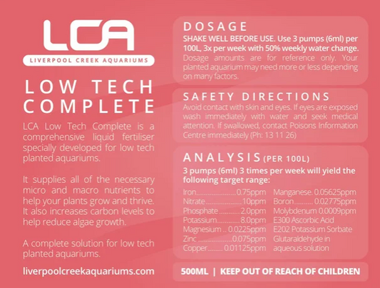 LCA's LOW TECH COMPLETE - PERFECT FOR NANO TANKS